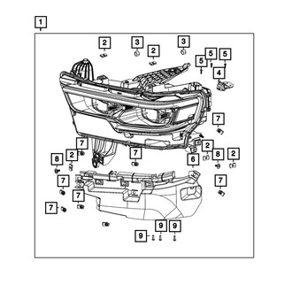 Mopar® - Driver Side Replacement Headlight