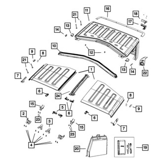 Jeep OE - Rear Convertible Top Gasket