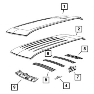 Mopar® - Roof Rear Header