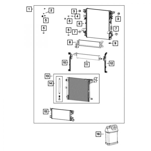 Mopar® - Engine Coolant Radiator