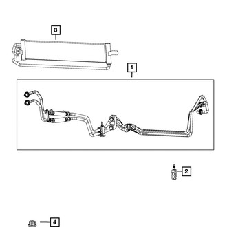 Mopar® - Automatic Transmission Oil Cooler Hose Assembly