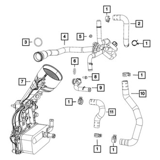 Mopar® - Radiator Coolant Hose