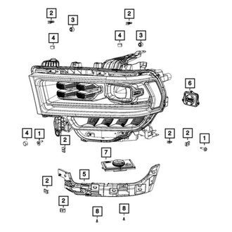 Mopar® - Passenger Side Replacement Headlight LED Module