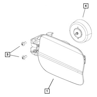 Mopar® - Rear Fuel Filler Door