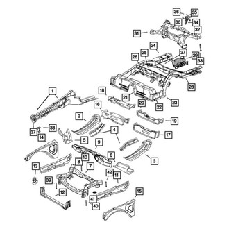Chrysler OE - Front Right Outer Frame Side Member