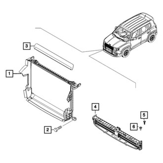 Mopar® - Engine Cooling Fan Shroud