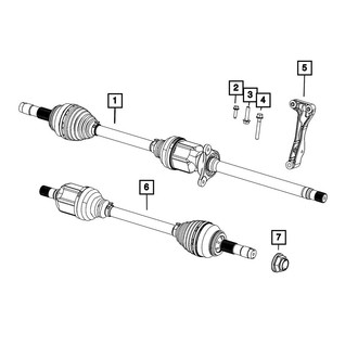 Mopar® - Front Passenger Side Axle Shaft