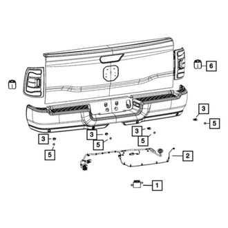Ram OE - Rear Parking Aid System Wiring Harness
