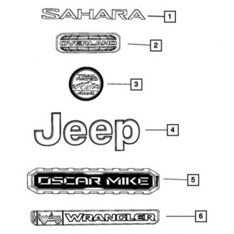 Jeep OE™ Emblems & Logos - CARiD.com