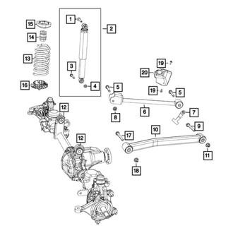 Mopar® - Front Driver or Passenger Side Shock Absorber