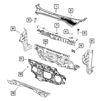 Mopar® - Cowl Panel Reinforcement