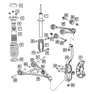 Mopar® - Front Driver Side Shock Absorber