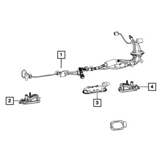 Jeep OE - Rear License Plate Light Assembly Connector