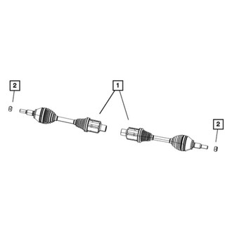 Ram OE - Front CV Axle Assembly