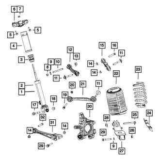 Mopar® - Rear Passenger Side Shock Absorber