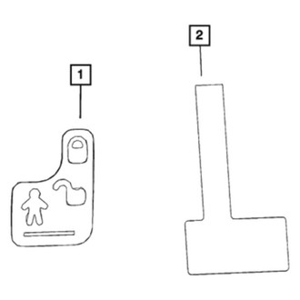 Jeep OE - Right Child Lock Label