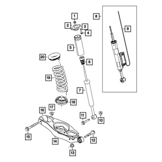 Mopar® - Rear Driver or Passenger Side Shock Absorber