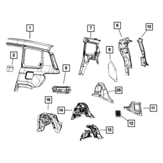 Mopar® - Lift-Gate Opening Trough