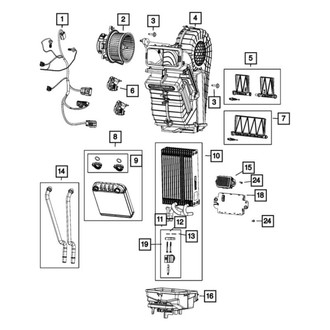 Jeep OE - Rear Lower HVAC Unit Case Cover