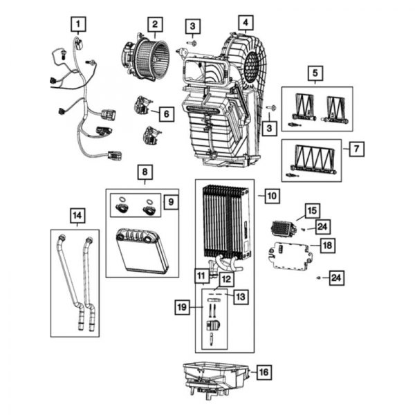 Mopar® - HVAC Unit Case Assembly