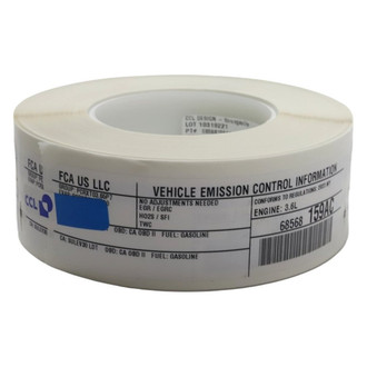 Mopar® - Vehicle Emission Control Information Label