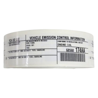 Mopar® - Vehicle Emission Control Information Label