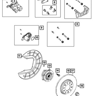 Mopar® - Rear Driver or Passenger Side Wheel Bearing and Hub Assembly