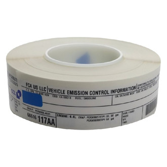 Mopar® - Vehicle Emission Control Information Label