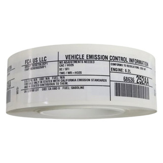 Mopar® - Vehicle Emission Control Information Label