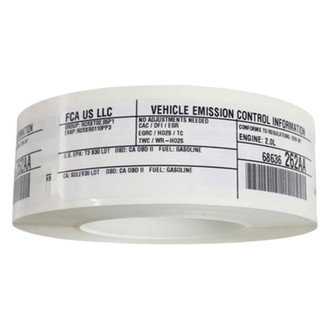 Mopar® - Vehicle Emission Control Information Label