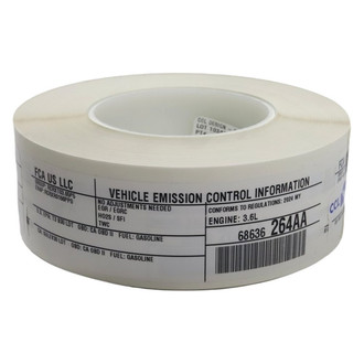 Mopar® - Vehicle Emission Control Information Label