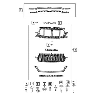 Mopar® - Complete Grille Kit