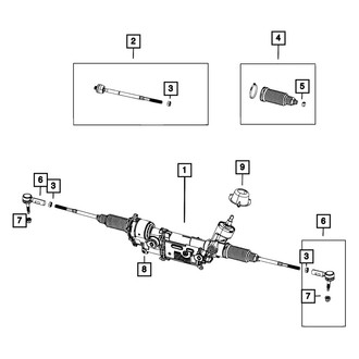 Mopar® - Inner End Tie Rod Kit