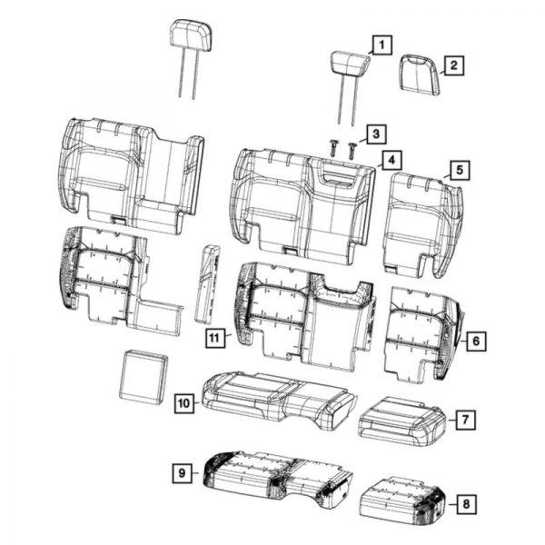 Mopar® - Headrest Sleeve