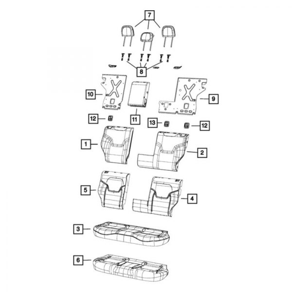 Mopar® - Seat Back Cover