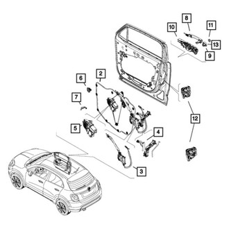 Fiat OE - Front Left Exterior Door Handle Cover