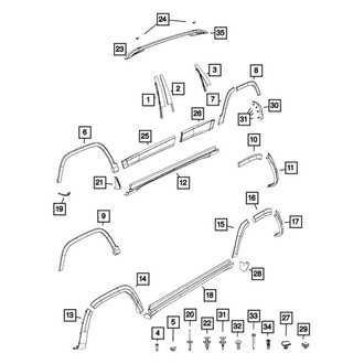 Mopar® - Wheel Opening Flare Molding