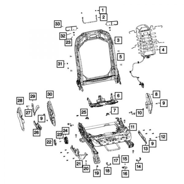 Mopar® - Seat Adjuster Handle