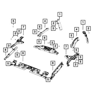 Mopar® - Right Sport Bar Molding