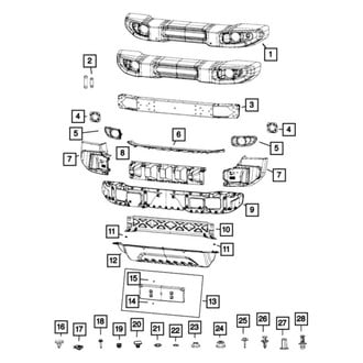 Jeep OE - Front Radiator Support Splash Shield
