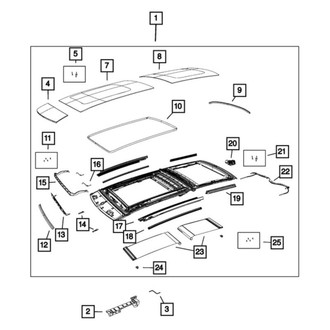 Mopar® - Sunroof Molding