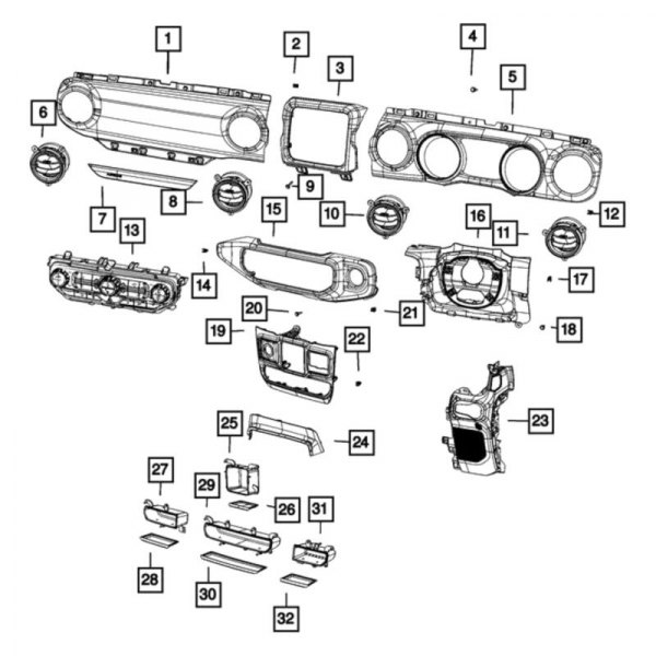 Mopar® - Instrument Panel Bin