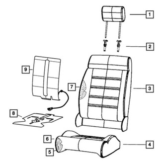 Jeep OE - Front Left Seat Cover