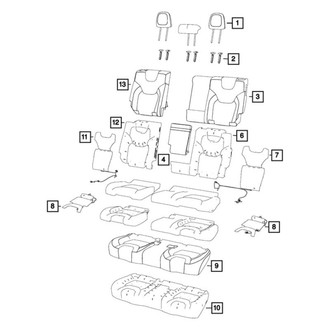 Mopar® - Second Row Headrest