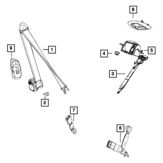 Mopar® - Rear Seat Belt
