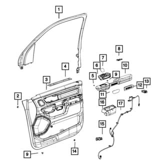 Mopar® - Front Passenger Side Door Armrest