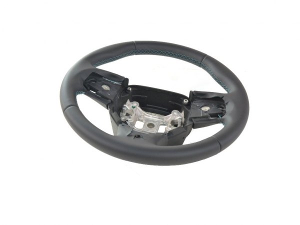 Mopar® - Black Steering Wheel with Iced Blue Stitching
