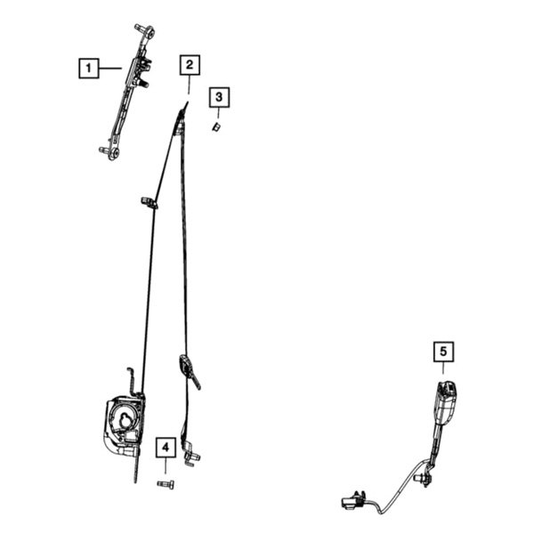 Mopar® - Inner Seat Belt