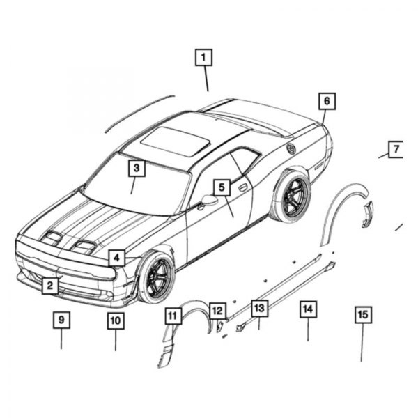 Mopar® - Fender Flare Extension