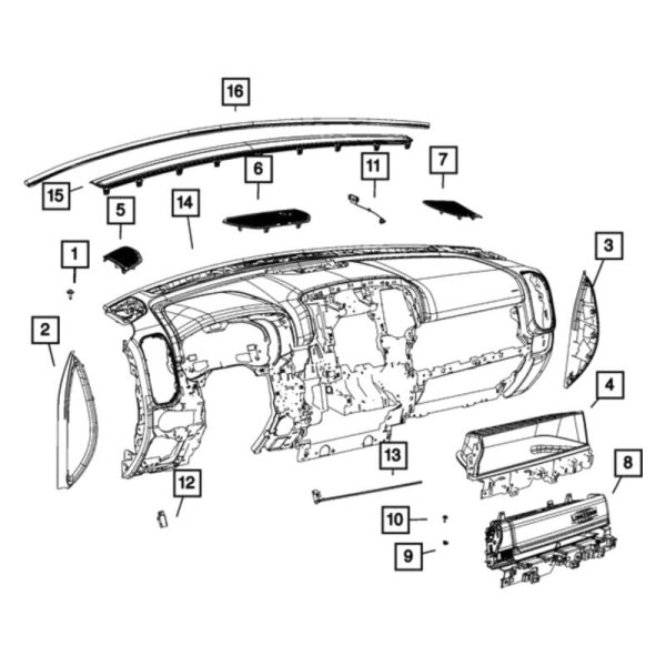 Mopar® - Center Speaker Cover